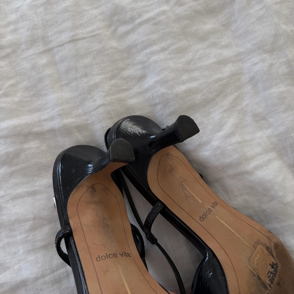 Dolce Vita Black Slingback Heels - Picture 6 of 7